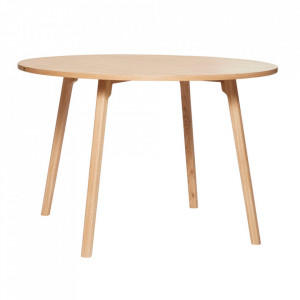 Masa dining maro din lemn 115 cm Ground Hubsch
