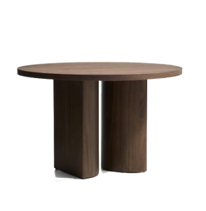 Masa dining maro din lemn 120 cm Nealy Dark Kave Home