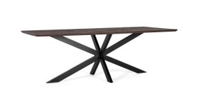 Masa dining maro/neagra din lemn 100x230 cm Kaia Giner y Colomer