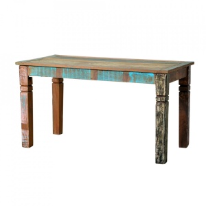 Masa dining multicolora din lemn 70x140 cm Riverboat Sit Moebel