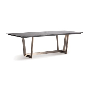 Masa dining neagra/aurie din ceramica 105x250 cm Tremp Vical Home