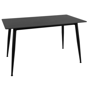 Masa dining neagra din metal 70x130 cm Rion The Home Collection