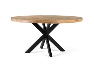 Masa dining neagra/maro din lemn 120 cm Nalua Giner y Colomer
