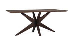 Masa dining neagra/maro din lemn 90x180 cm Velis Giner y Colomer