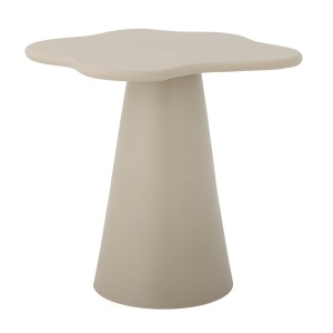 Masa laterala crem din metal 43x56 cm Soller Bloomingville