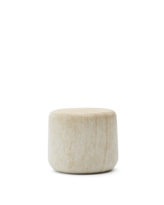 Masa laterala exterior bej din ciment 60 cm Drasi Kave Home