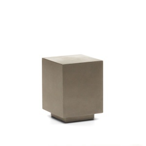Masa laterala exterior gri din ciment 35x35 cm Rustella Kave Home