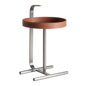 Masa laterala maro/argintie din metal 42x46 cm Geisingen Vical Home
