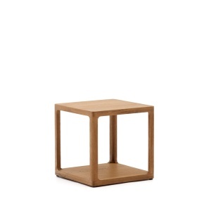 Masa laterala maro din lemn 50x50 cm Maymai Kave Home