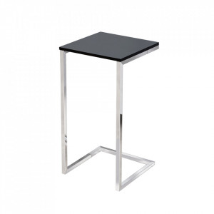 Masa laterala neagra din metal 30x30 cm Simply The Home Collection