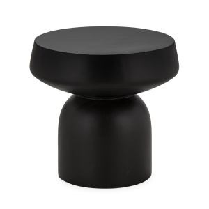 Masa laterala neagra din piatra 55 cm Columb Thai Natura