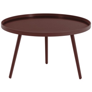 Masa laterala rosu burgund 78 cm Mesa Woood