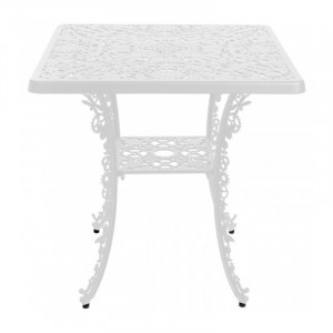 Masuta alba din aluminiu 70x70 cm Industry Collection Seletti