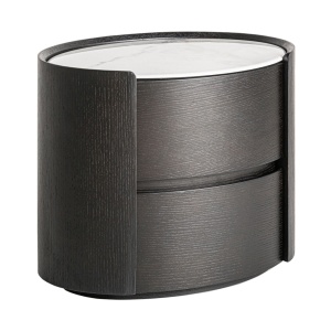Noptiera alba/neagra din lemn Zofingen Vical Home