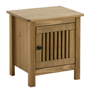 Noptiera maro din lemn Bruna The Home Collection