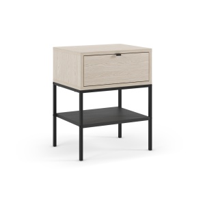 Noptiera neagra/crem din metal Sali The Home Collection