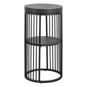 Noptiera neagra din metal Strington Quiet Object