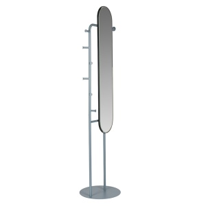 Oglinda de podea ovala albastra din metal 49x179 cm Vero Zuiver