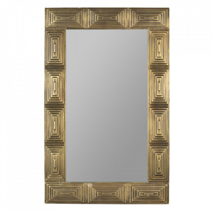 Oglinda dreptunghiulara aurie din MDF 70x110 cm Volan Dutchbone