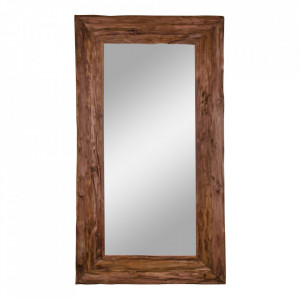 Oglinda dreptunghiulara din lemn maro 101x180 cm Granada House Nordic