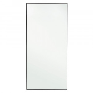 Oglinda dreptunghiulara neagra din metal 80x170 cm Universe Bizzotto