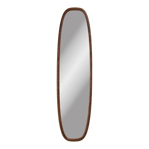 Oglinda ovala argintie din sticla 40x150 cm Luxon House Nordic