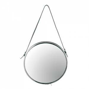 Oglinda rotunda din metal 41 cm Jamia Silver Margit Brandt