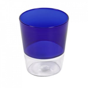 Pahar albastru/transparent din sticla 9x12 cm Diara Kave Home
