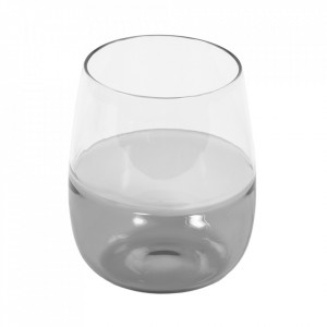 Pahar gri/transparent din sticla 250 ml Inelia Kave Home