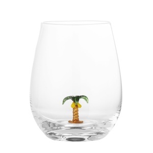 Pahar transparent din sticla 560 ml Misa Palm Bloomingville