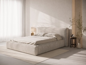 Pat bej din textil 180x200 cm Simon Micadoni