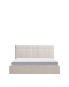 Pat ecru din textil 160x200 cm Darnela Chenille Kave Home