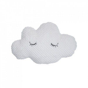 Perna decorativa alba din poliester 40x60 cm Windy Bloomingville Mini
