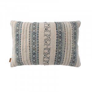 Perna decorativa dreptunghiulara multicolora din bumbac 40x60 cm Suki Dusty Blue LifeStyle Home Collection