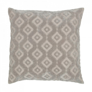 Perna decorativa patrata kaki din catifea 50x50 cm Bricks Be Pure Home
