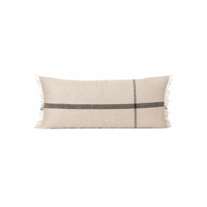 Perna dreptunghiulara maro camel/neagra din fibre 40x90 cm Calm Ferm Living