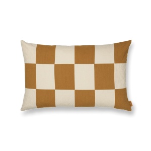 Perna dreptunghiulara maro/crem din bumbac 40x60 cm Fold Ferm Living