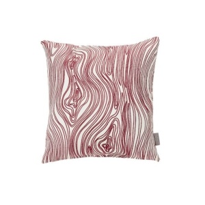 Perna patrata alba/roz din bumbac 45x45 cm Upper Hubsch