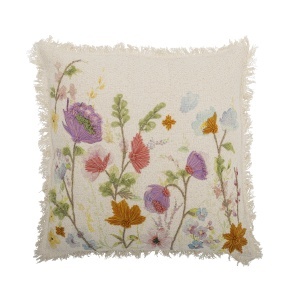 Perna patrata multicolora din bumbac 50x50 cm Pogni Creative Collection