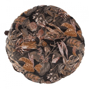 Perna rotunda din catifea multicolora 45 cm Vogue Woood