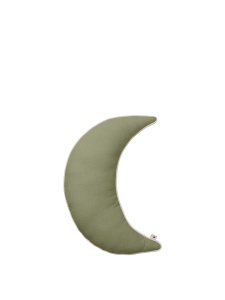 Perna semicirculara verde din bumbac 31x47 cm Moon Ferm Living