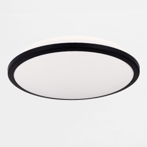 Plafoniera neagra din plastic cu LED Moren Zuma Line