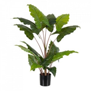 Planta artificiala cu ghiveci din PVC 130 cm Colocasia The Home Collection