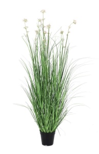 Planta artificiala cu ghiveci verde din plastic 110 cm Allium Bizzotto