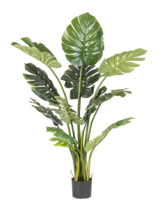 Planta artificiala cu ghiveci verde din plastic 150 cm Philodendron Bizzotto