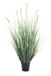 Planta artificiala verde/neagra din fibre sintetice 90 cm Pennisetum Bizzotto