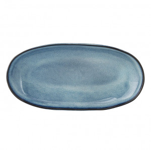 Platou albastru din ceramica 12x23 cm Sandrine Bloomingville