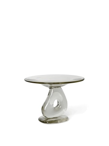 Platou cu picior transparent din sticla 21 cm Damo Ferm Living