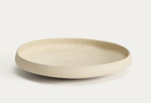 Platou decorativ bej din hartie 29 cm Mireni Kave Home