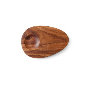 Platou maro din lemn 18x25 cm Acacia Avocado HKliving